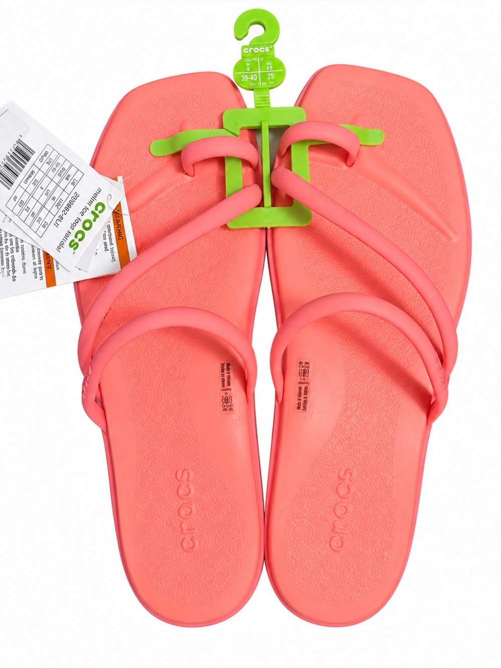 CROCS Coral Pink Double-Strap Women’s Sandals